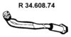 EBERSP?CHER 34.608.74 Exhaust Pipe